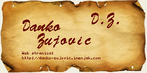 Danko Žujović vizit kartica